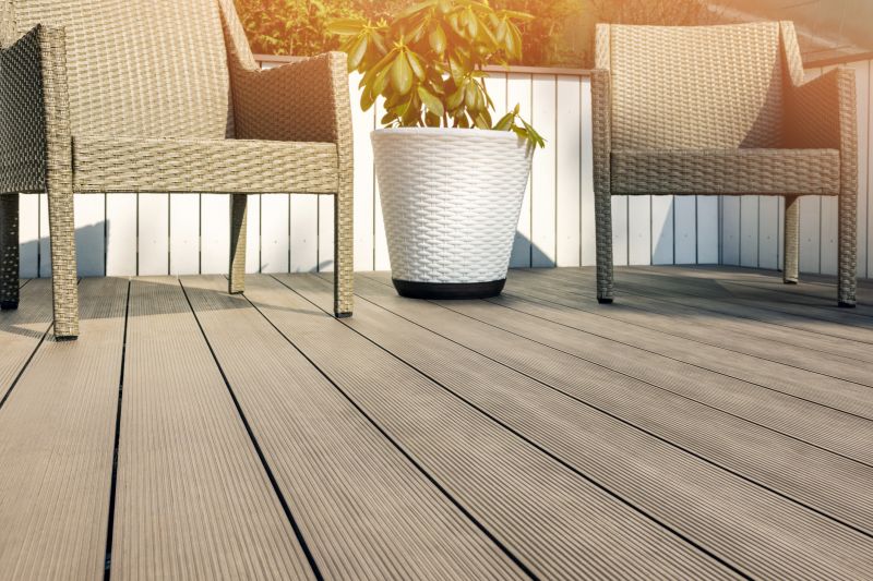 Composite Deck with Built-in Seating